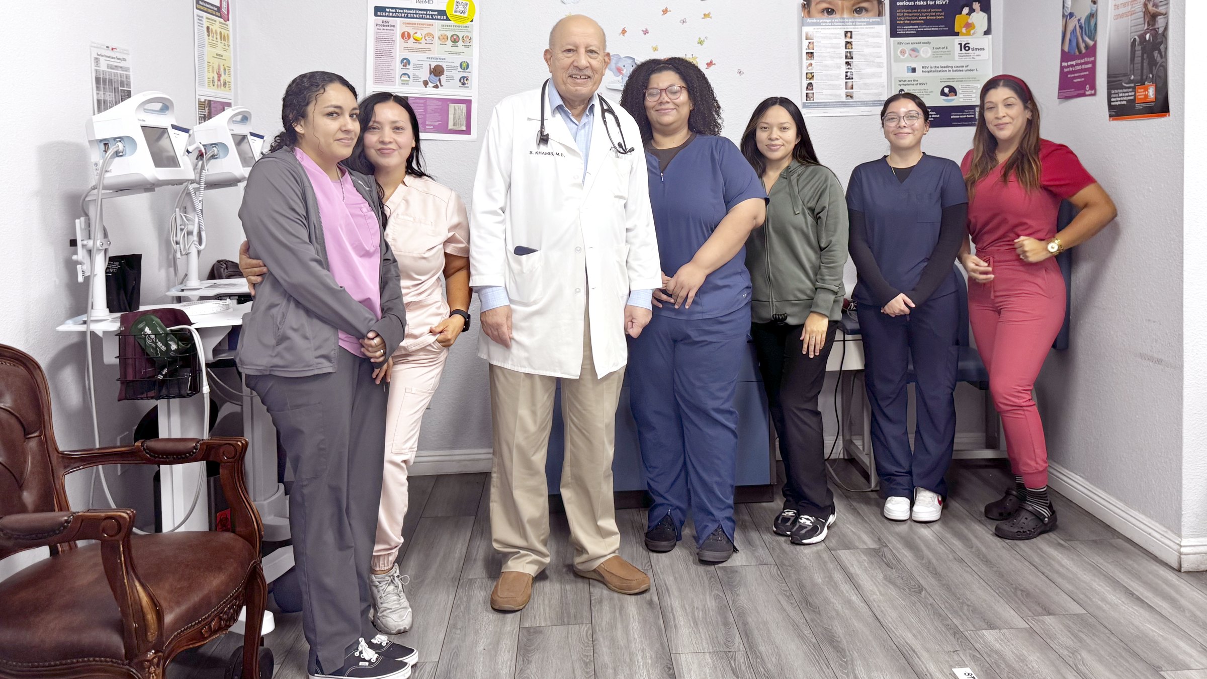 Dr. Sherif Z. Khamis with the Palmdale Pediatric Center care team